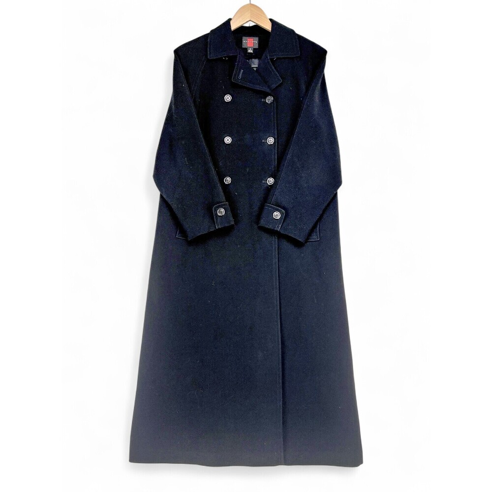Gallery‎ Long Black Double-Breasted Pea Coat Size 6